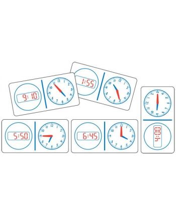 Dominoes- Clock Analogue/Digital Clock 12 Hour GA434