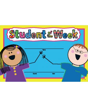 Pack of 30 'Student of the Week' Certificates CTP1266