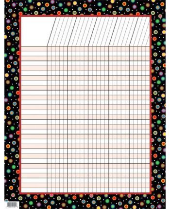 Incentive Chart- Poppin' Patterns - Dots on Black CTP1321