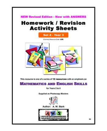 Maths and English Homework/Revision Activity Sheets: Year 3 - Set 4
