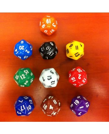  20 sided dice Pack of 10 - GA305/10