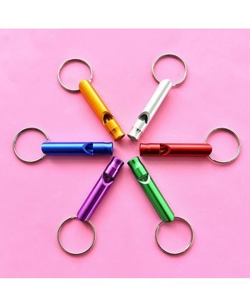 Aluminium Whistle with a Keyring