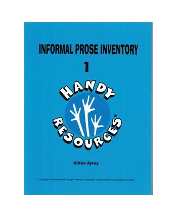 Informal Prose Inventory 1 by Hilton Avery