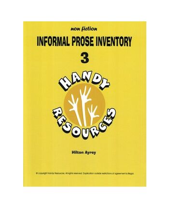 Informal Prose Inventory 3 by Hilton Ayrey