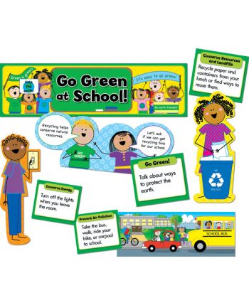 Go Green at School Mini Bulletin Board Set CTP4703