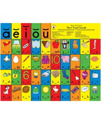 Short Vowel Sounds Basic Skill Cards CD6096