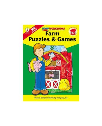 Home Workbook: Farm Puzzles and Games (PK-Gr1) CD4503 