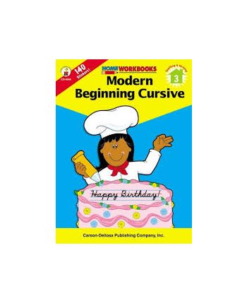 Home Workbook: Modern Beginning Cursive Handwriting (Gr 3) CD4546 