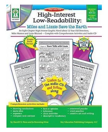 Miles and Lizzie Save the Earth with Comprehension Activities and Audio CD
