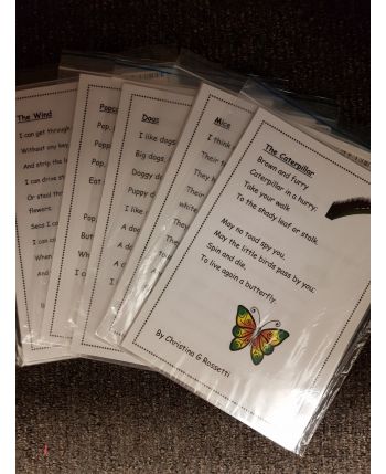 Junior Poems- Set of 5 A4 Laminated