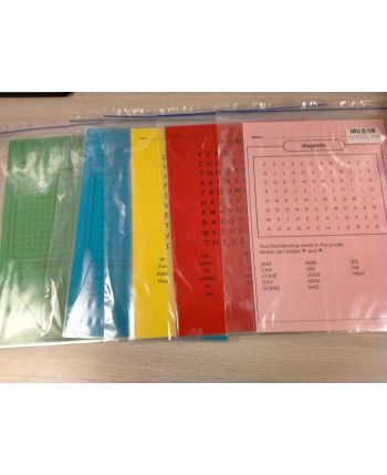 Word Find Activity Cards - A4 Laminated