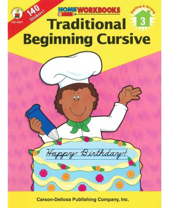 Home Workbook: Handwriting - Traditional Beginning Cursive (G3) CD4547 