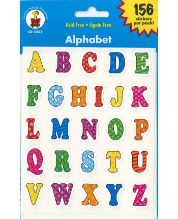 Alphabet Shape Stickers CD5241