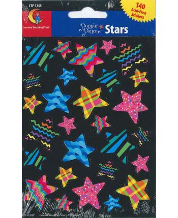 Poppin' Patterns Stars Stickers CTP1255