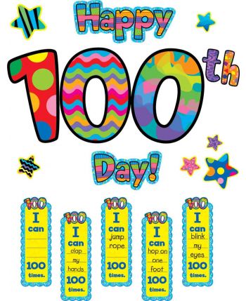 Happy 100th Day Bulletin Board Set CTP5891 