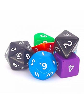 Dice Set Assorted Polyhedral - Pack of 12 - GA027