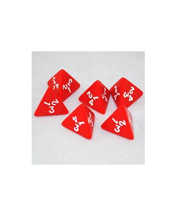 4 Sided Dice (pack of 10) - GA298 